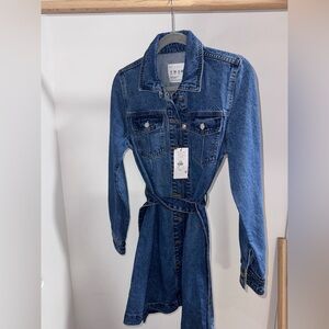 Denim Button-Up Dress